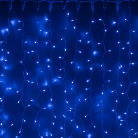 Световой дождь (LED Плей Лайт), 2*12м,синий