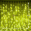 Светодиодный дождь (LED Плей Лайт), 2*6 м, желтый, мерцающий