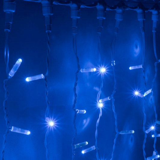 Световой дождь (LED Плей Лайт), 2*1.5м, синий 95/96