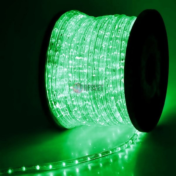 Дюралайт светодиодный трехжильный (чейзинг), 13 мм, зеленый