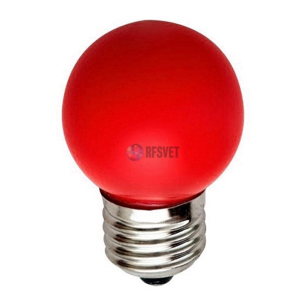 LED Лампа Е27, цвет: красный, 5 диодов