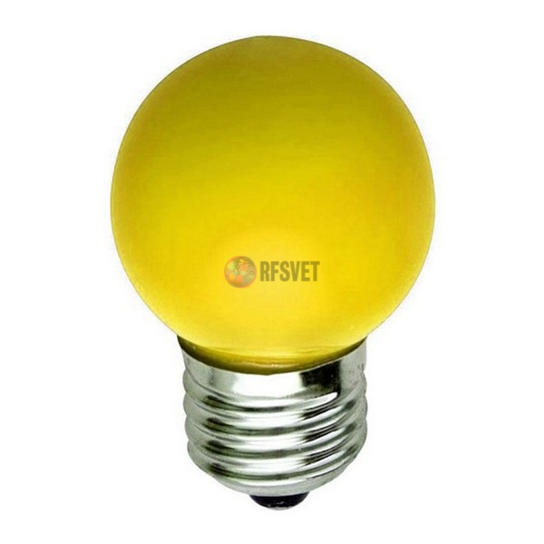 LED Лампа Е27, цвет: желтый, 5 диодов