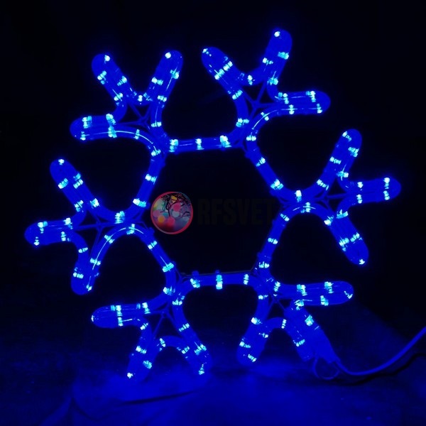 Световая фигура. Светодиодная "Снежинка", 40*40см, синяя
