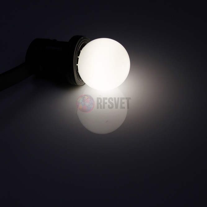 LED Лампа Е27, цвет: белый , 5 диодов D45мм