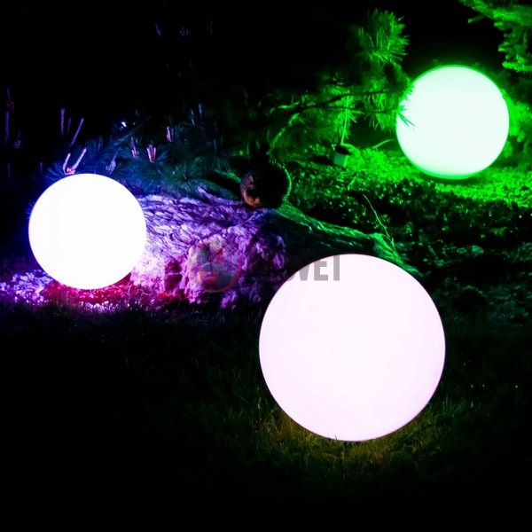 Светящийся LED шар Ground 40 см RGB, от сети 220V, арт.003