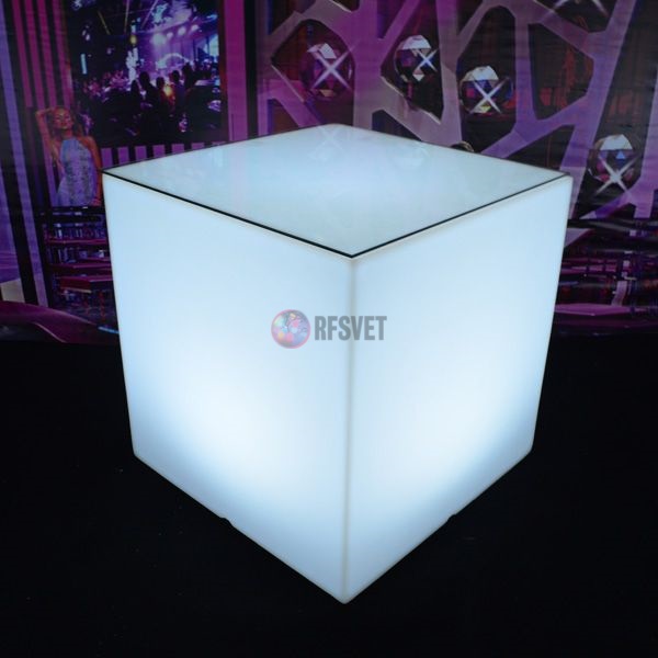 Светящийся одноцветный LED куб,60см от сети 220B, арт. 023В