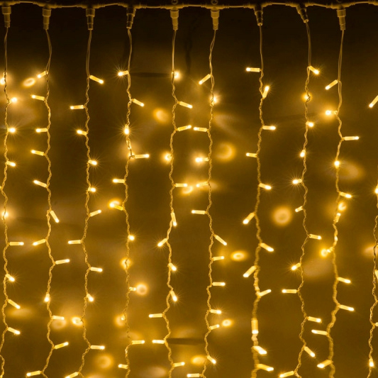 Световой дождь (LED Плей Лайт), 2*6 м, белый теплый 110/1544