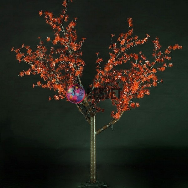 Световое дерево «Сакура», диаметр 1.5 м, высота 1.9 м, 864 лепестка, красное
