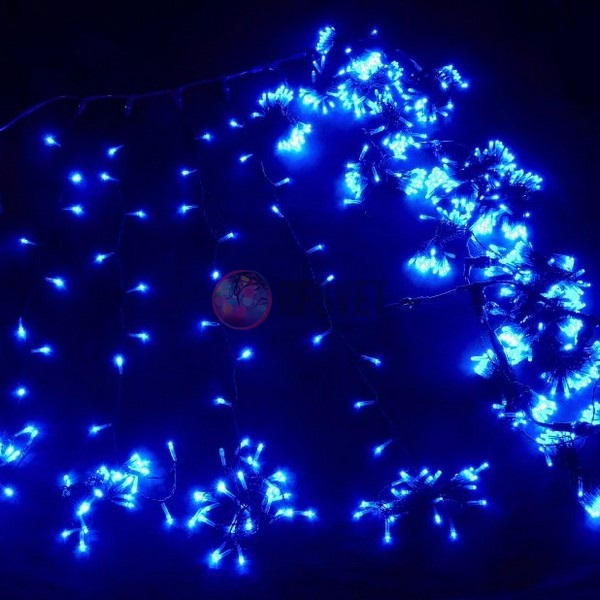 Световой дождь (LED Плей Лайт), 2*12м,синий