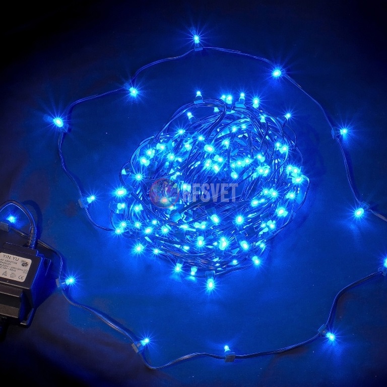 LED Клип Лайт, шаг 15см, синий, с трансф.