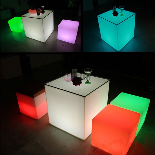 Светящийся разноцветный LED куб, 50см от сети 220B, арт. 022