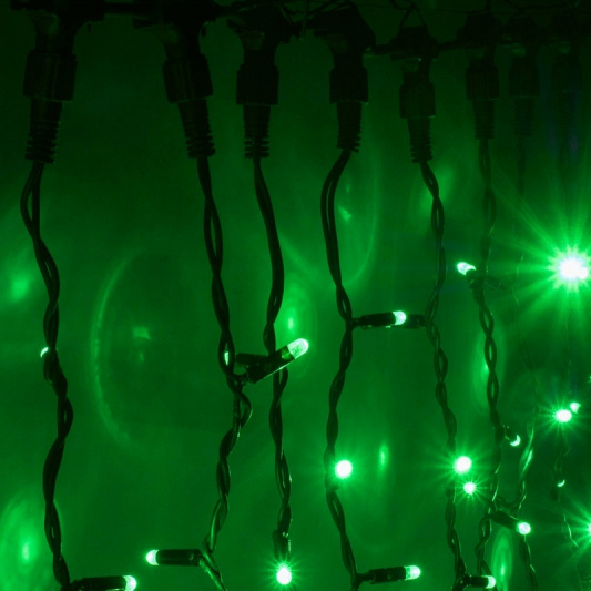 Световой дождь (LED Плей Лайт), 2*1.5м, зеленый 118
