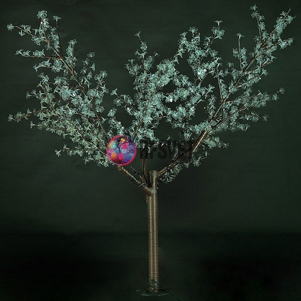 Световое дерево «Сакура», диаметр 1.5 м, высота 1.9 м, 864 лепестка, белое