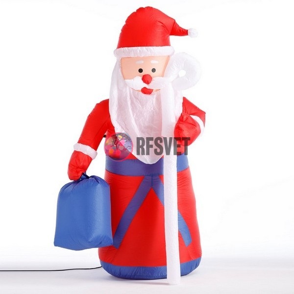 Фигура надувная "Дед Мороз в красном наряде", 180 см