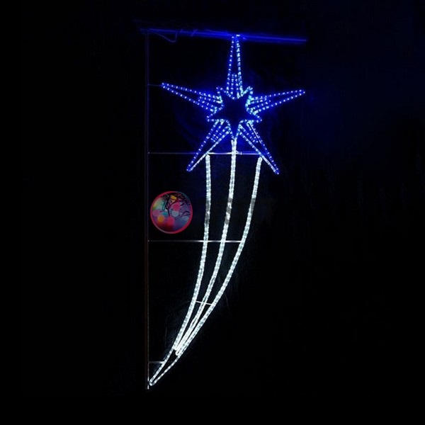 Светодиодная консоль "Звезда", 210х98см, синий