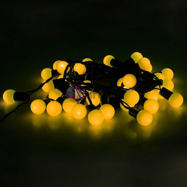 Светодиодная гирлянда Мультишарики, 10м, цвет: желтый