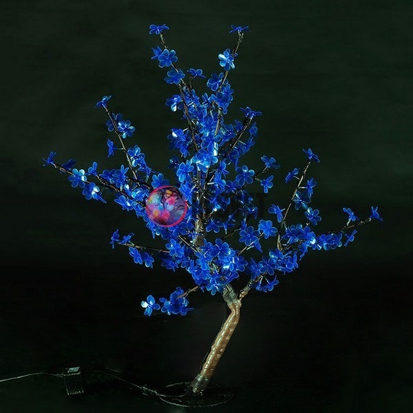 Световой вишневый куст синий, высота 0.8м, диаметр 0.8м