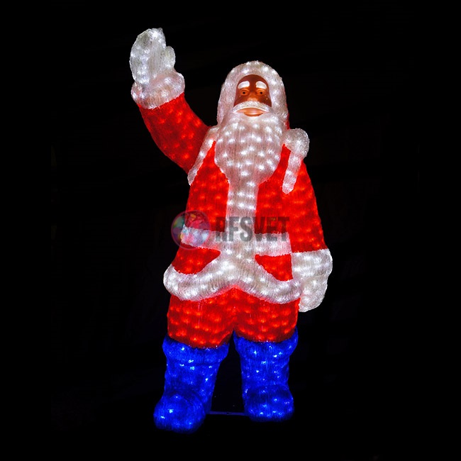 Световая фигура акриловая «Санта Клаус», 120 см