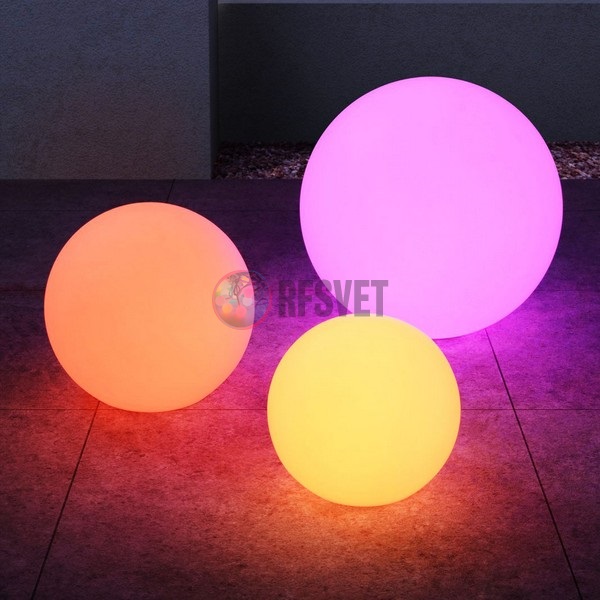 Светящийся LED шар ночник Ground 30 см RGB, от сети 220V, арт.302