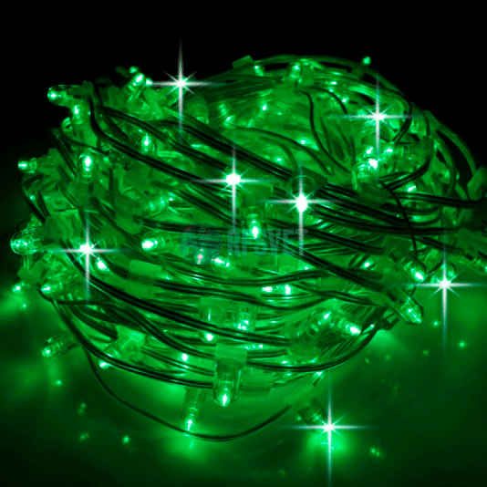 LED Клип Лайт, комплект 30м, Flash, зеленый