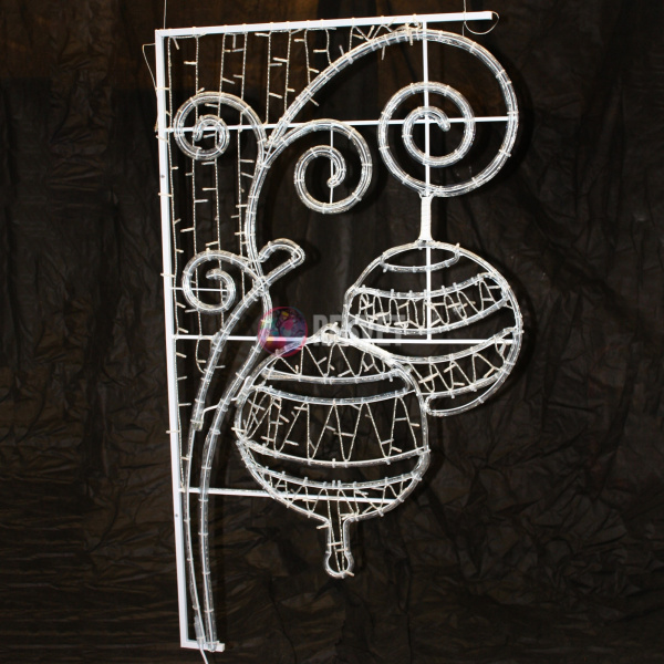 Светодиодная консоль " Новогодние игрушки" 150*85 см