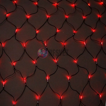 Световая сеть (LED Нет Лайт), 2*3м, красная