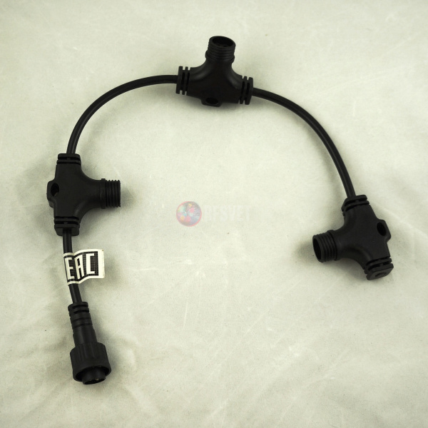 Шлейф с 3 коннекторами для гирлянд-нитей