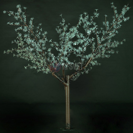 Световое дерево «Сакура», диаметр 1.5 м, высота 1.9 м, 864 лепестка, теплый белый