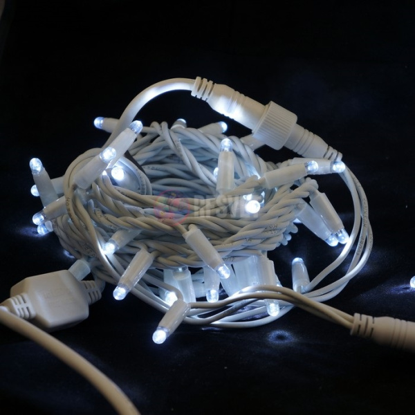 Гирлянда-нить LED Стринг Лайт, 10м,24В белая, влагозащищенная Гирлянда-нить LED Стринг Лайт, 10м,24В белая, влагозащищенная