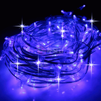 LED Клип Лайт, комплект 30м, Flash, синий