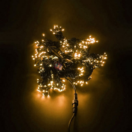 Светодиодный дождь (LED Плей Лайт), 2*1.5 м, желтый, мерцающий