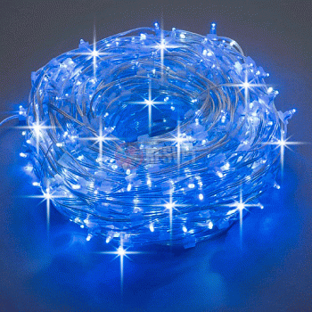 LED Клип Лайт, Flash,100м БЕЗ блока питания , синий