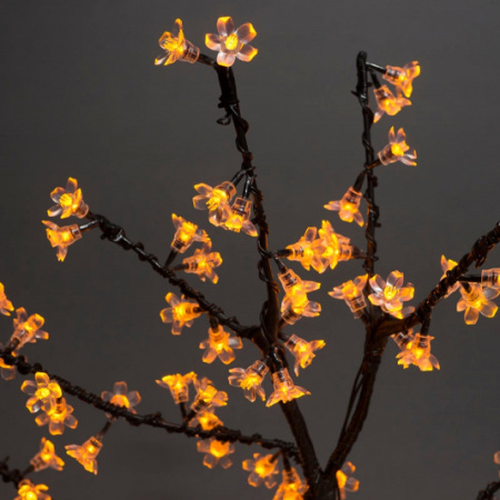 Световой LED Куст вишня 0,8 *0,8 м. 96 диодов, цвет желтый