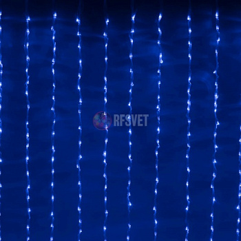Световой дождь 2,4х3,6м, синий
