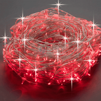 LED Клип Лайт, Flash,100м БЕЗ блока питания , красный