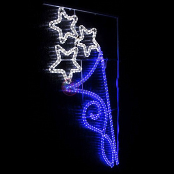 Светодиодная консоль "Звездный узор", белый+синий 1433