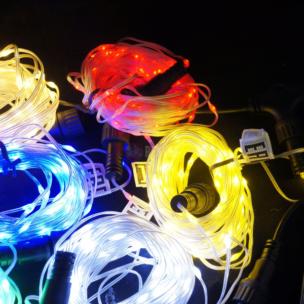 Гирдянда-нить, светодиодная, 24в, 20м цвет белый