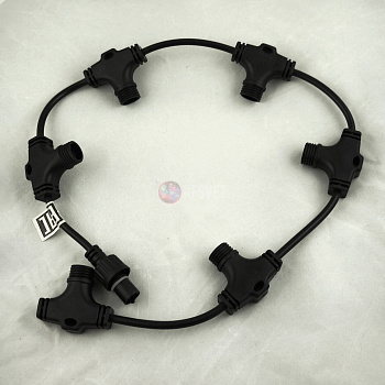 Шлейф с 6 коннекторами для гирлянд-нитей