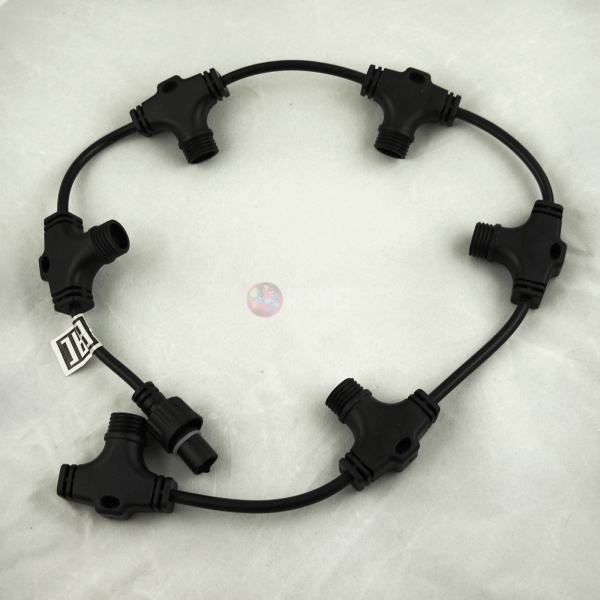 Шлейф с 6 коннекторами для гирлянд-нитей