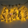 Гирлянда на деревья, 5 нитей по 20 м, с трансф, желтый