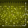 Светодиодный дождь (LED Плей Лайт), 2*1.5 м, желтый, мерцающий