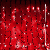 Светодиодный дождь (LED Плей Лайт), 2*3 м, красный, мерцающий