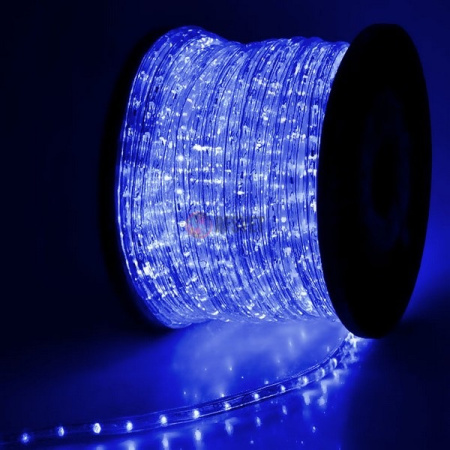 Дюралайт светодиодный трехжильный (чейзинг), 13 мм, синий