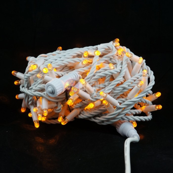 Гирлянда-нить LED Стринг Лайт, 10м,24В желтая, влагозащищенная Гирлянда-нить LED Стринг Лайт, 10м,24В желтая, влагозащищенная