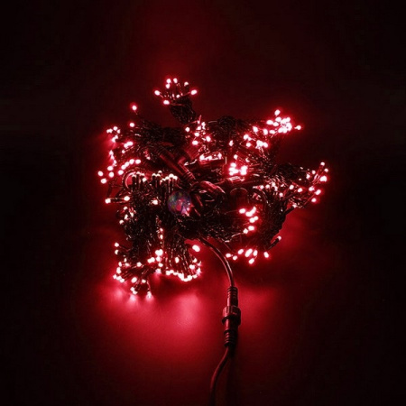 Светодиодный дождь (LED Плей Лайт), 2*1.5 м, красный, мерцающий