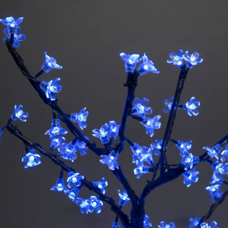 Световой LED Куст вишня 0,8 *0,8 м. 96 диодов, цвет синий