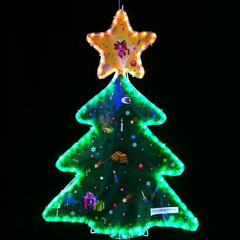 Световая фигура. Ёлочка, высота 78см, ширина 57см