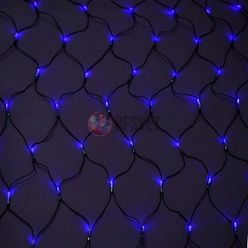 Световая сеть (LED Нет Лайт), 2*1м, синяя