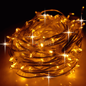 LED Клип Лайт, комплект 30м, Flash, желтый