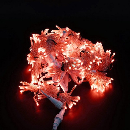 Светодиодный дождь (LED Плей Лайт), 2*1.5 м, красный, мерцающий